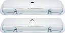 OER A8700118: A8700118 1964-81 Pontiac 301-455ci; Valve Covers; Chrome; w/o Drippers