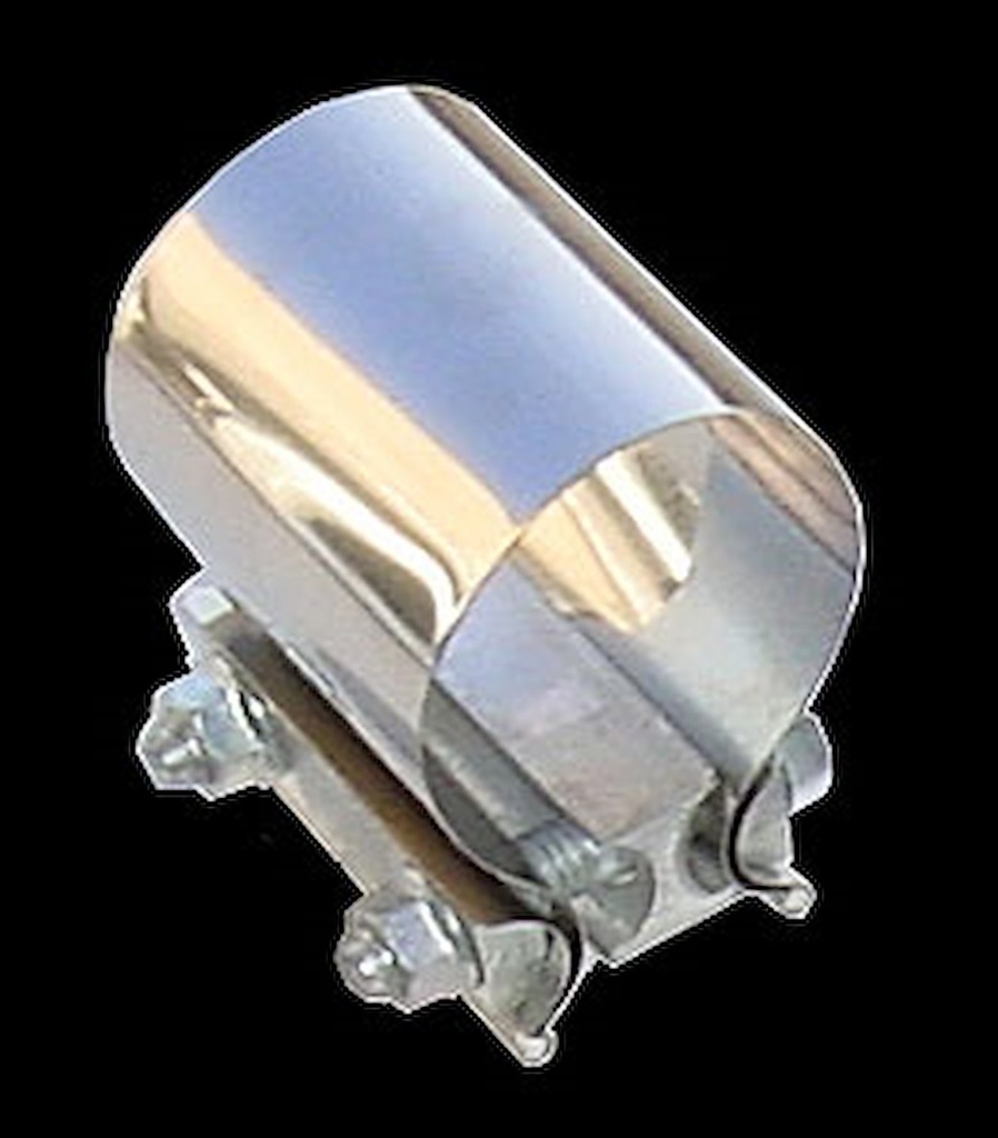 Pypes Performance Exhaust HVC20: Stainless UnStepped Band Clamp I.D.: 2.5"