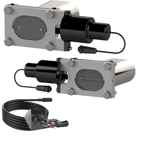 Quick Time Performance QTEC66: Dual Low Profile Oval Electric Cutout Valves