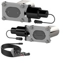 Quick Time Performance QTEC66: Dual Low Profile Oval Electric Cutout Valves