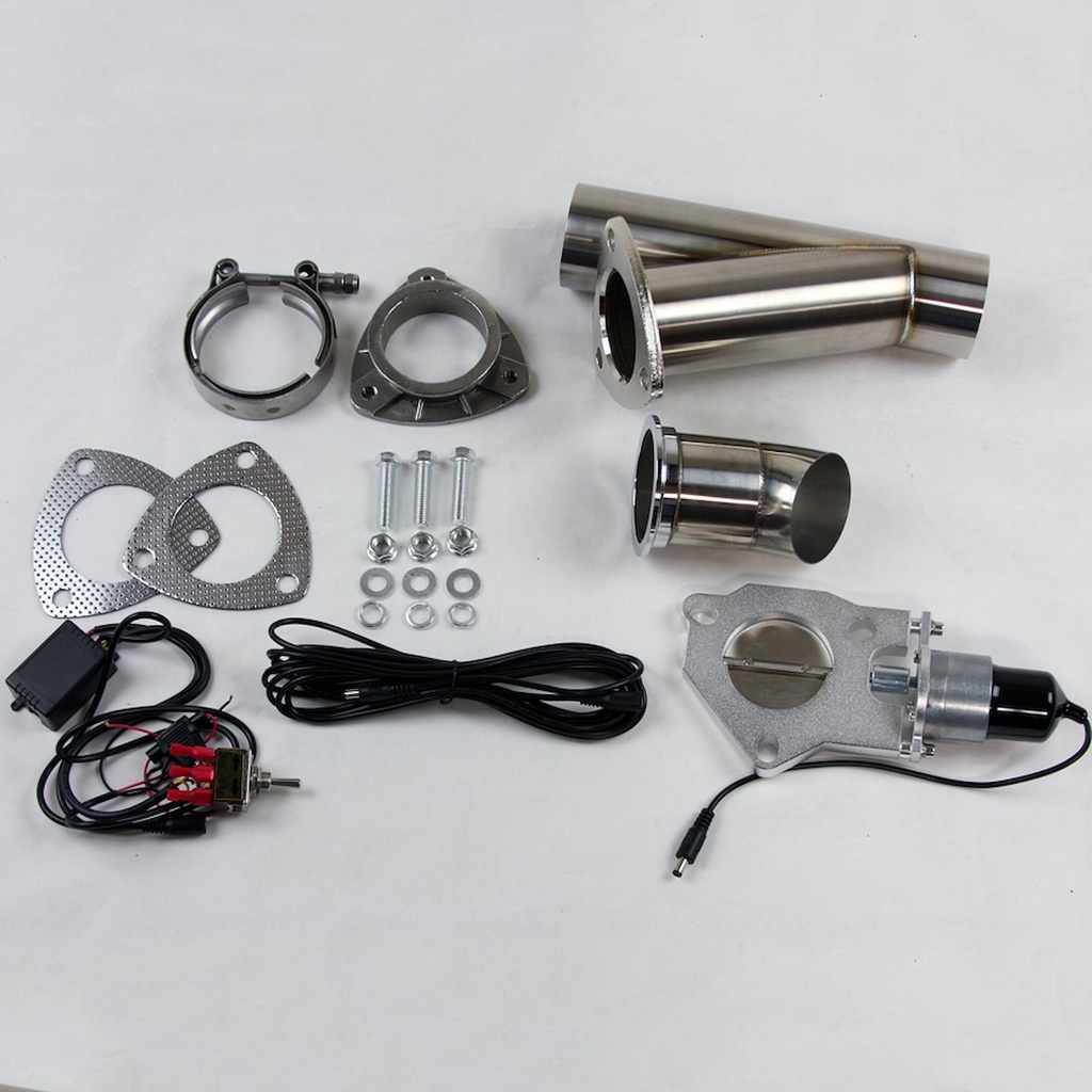 Granatelli 307525: 307525 Electronic Exhaust Cutout Kit, 2.5 in. (63 mm), Stainless Steel