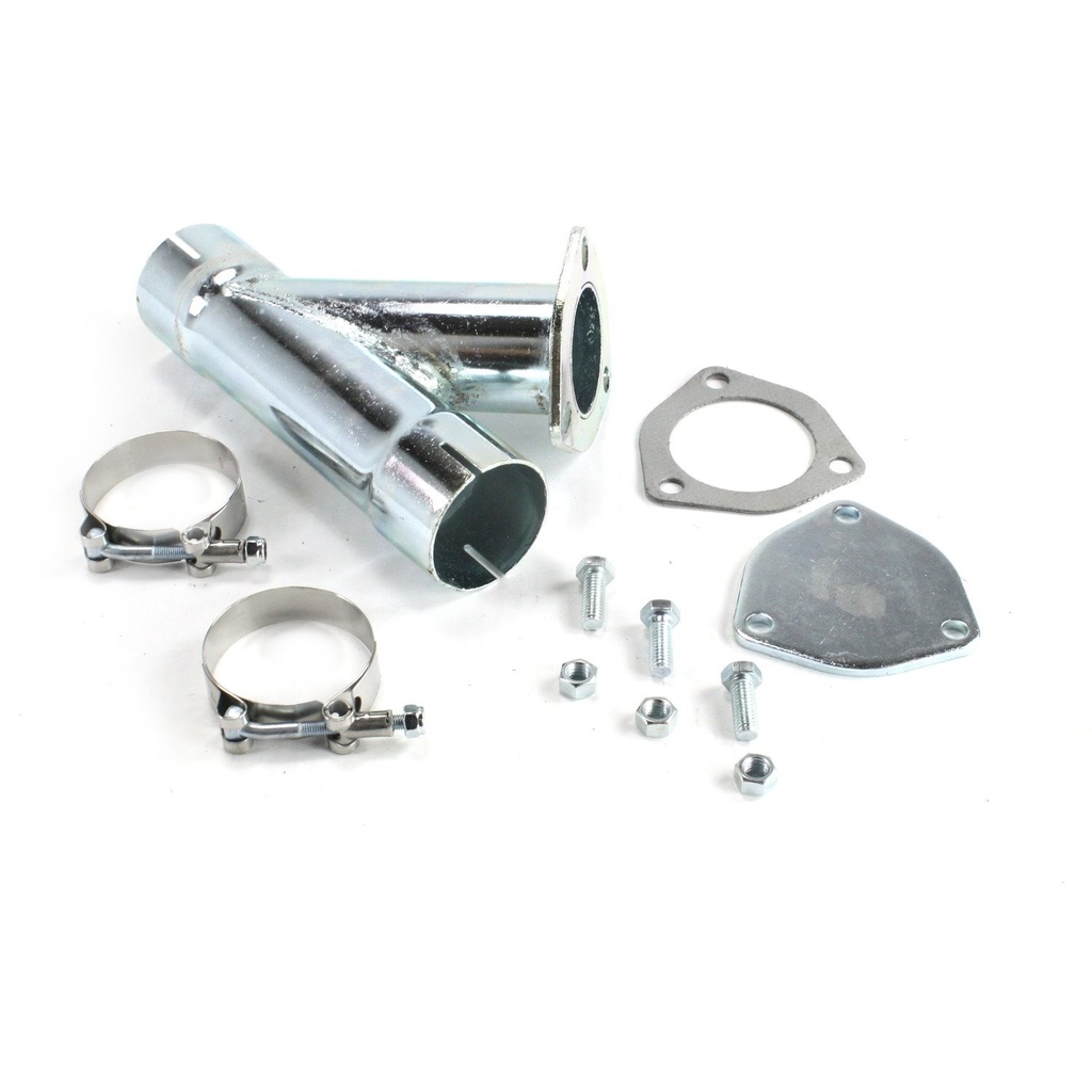 Patriot Exhaust H1129: Patriot Exhaust H1129 Exhaust Cut-Out Hookup Kit 2 1/4 Inch Single