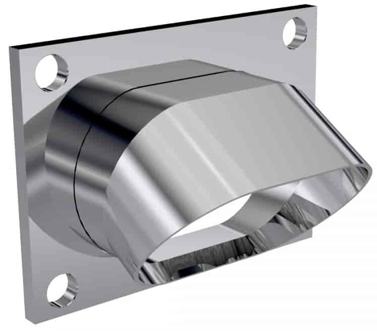 Quick Time Performance 11339: Low-Profile Oval Exhaust Turndown 3 in. Diameter