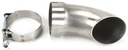Doug's Headers DEC225ATD: Electric Exhaust Cutout 2-1/4" Stainless Steel Turn Down