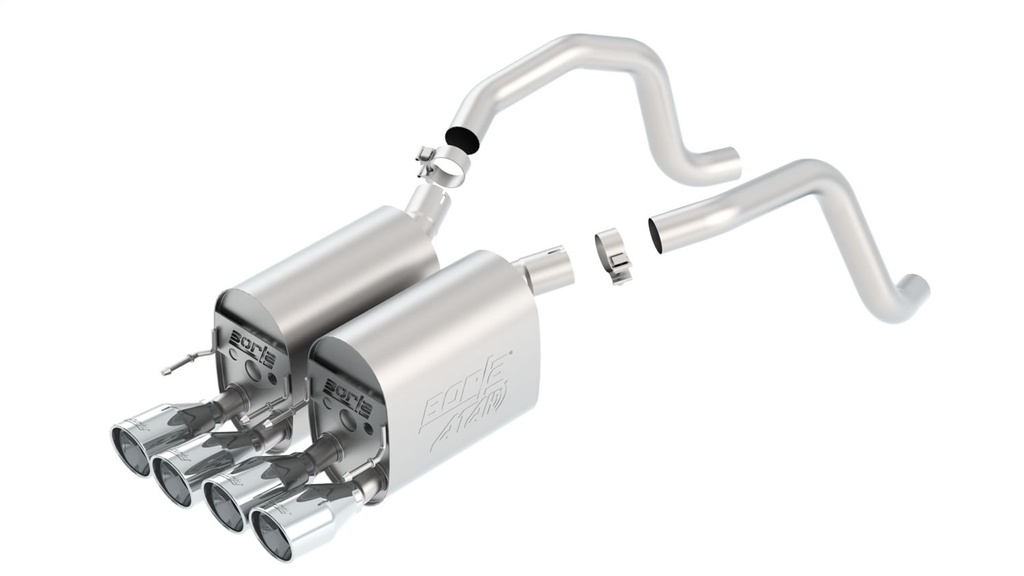 Borla 11816: Axle-Back Exhaust System 2005-2008 Corvette C6 6.0/6.2L