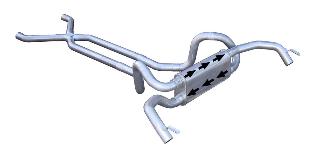 Pypes Performance Exhaust SGF70S: Race-Pro Crossmember-Back Exhaust System 1967-81 Camaro/Firebird