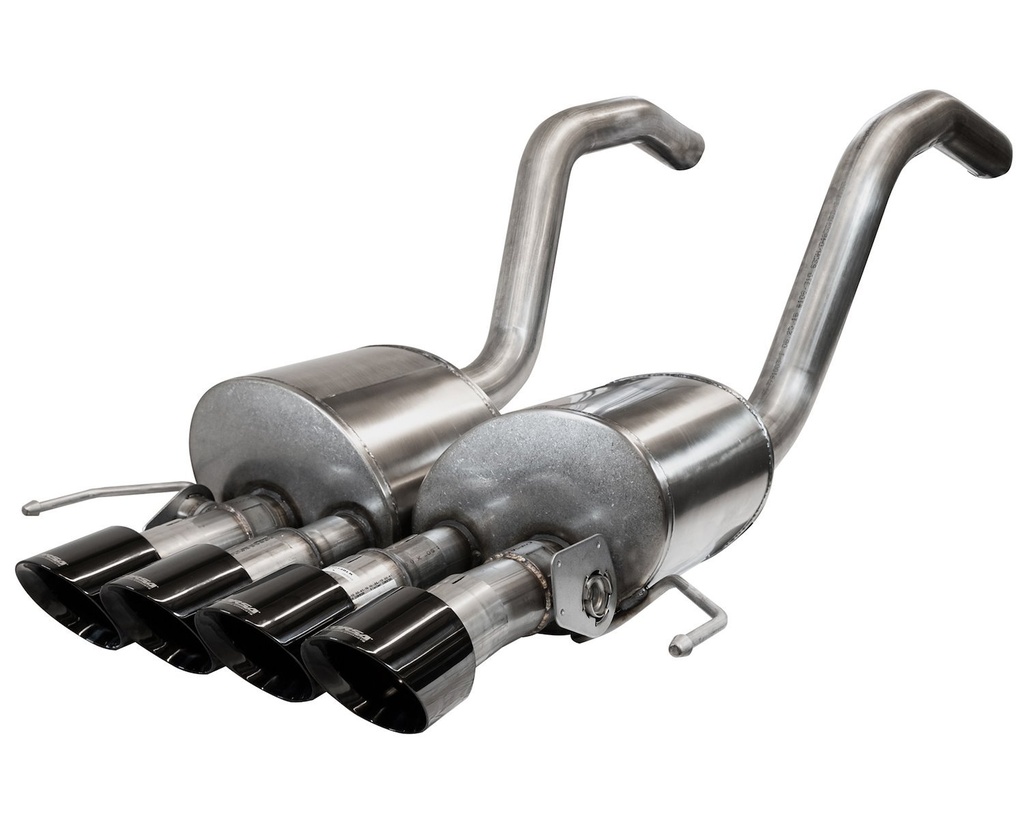 Corsa 14777BLK: Active Valve (NPP) Axle-Back Exhaust System 2015-2019 Chevrolet Corvette C7 Z06 6.2L V8 - Quad Black Tips
