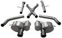 Corsa 21058BLK: Xtreme Cat-Back Exhaust System Jeep Grand Cherokee SRT 6.4L V8- Black Tips