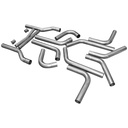 Flowmaster 15937: U-Fit Dual Exhaust Pipe Kit Aluminized Steel 3" Tubing