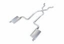 Pypes Performance Exhaust SCC12T: Crossmember Back X-Pipe Exhaust System with Turbo Pro Mufflers for 1968-1973 Chevrolet C3 Corvette [2.500 in.]