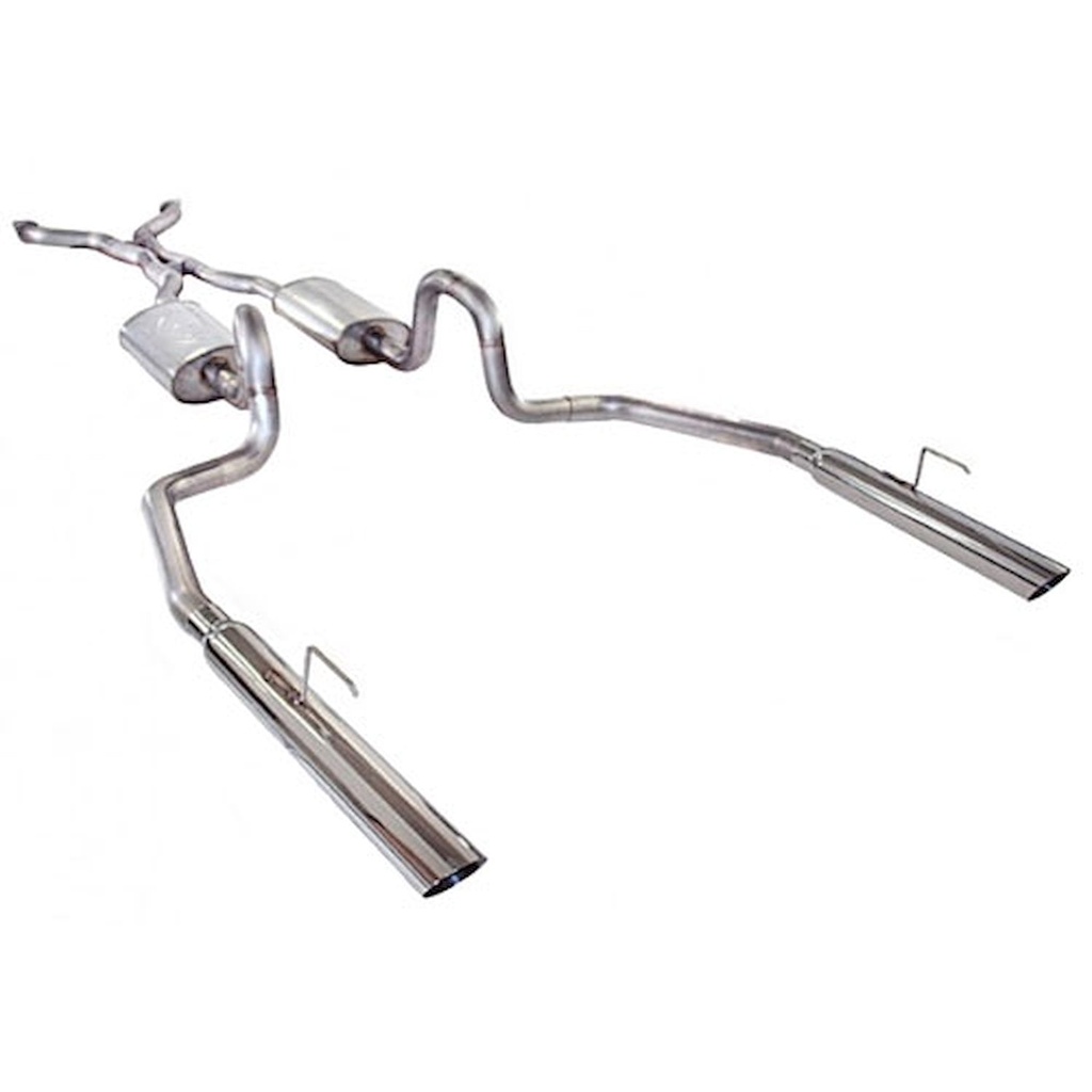 Stainless Works CRVIC03CB: CRVIC03CB Dual Cat-Back 2 1/2 in. Exhaust System for 2003-2011 Ford Crown Victoria, Mercury Marauder 4.6L Engine