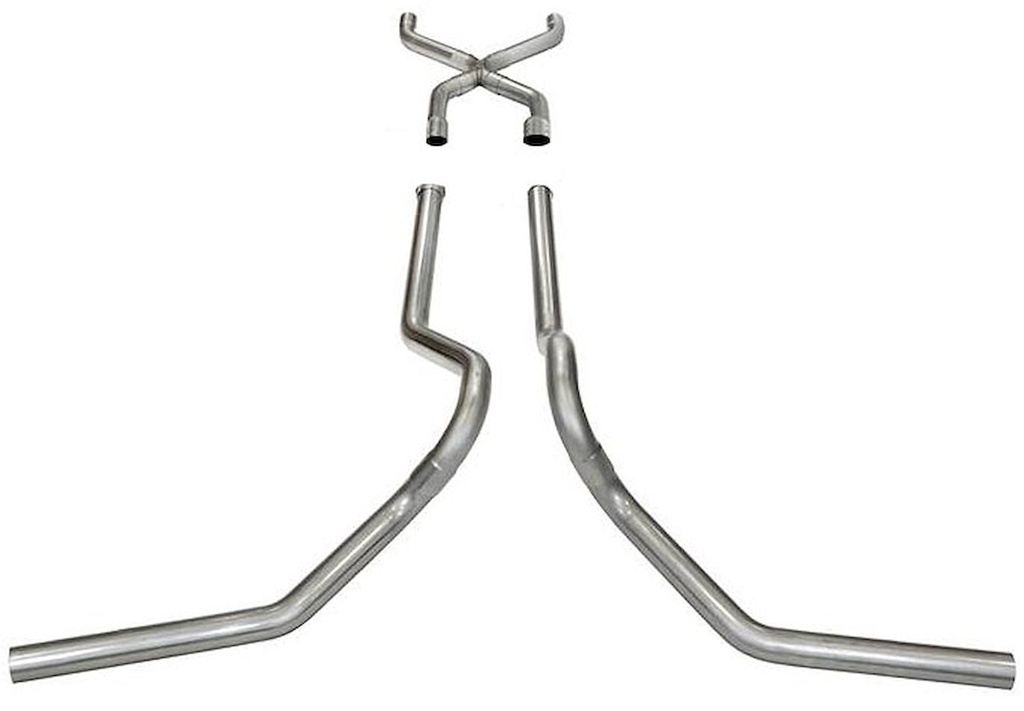 Pypes Performance Exhaust SFT65: No-Muffler Crossmember-Back Exhaust System 1965-1976 Ford Truck 2WD