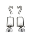 Corsa 21077: Xtreme Sound-Level Axle-Back Exhaust System for Select 2006-2013 Chevy Corvette C6 ZO6/ZR1 [Polished Tips]