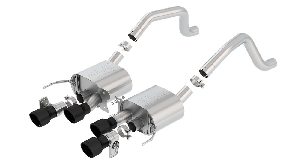 Borla 11903CB: 11903CB ATAK Axle-Back Exhaust System for 2015–2019 Chevrolet Corvette Z06, Grand Sport 6.2L V8