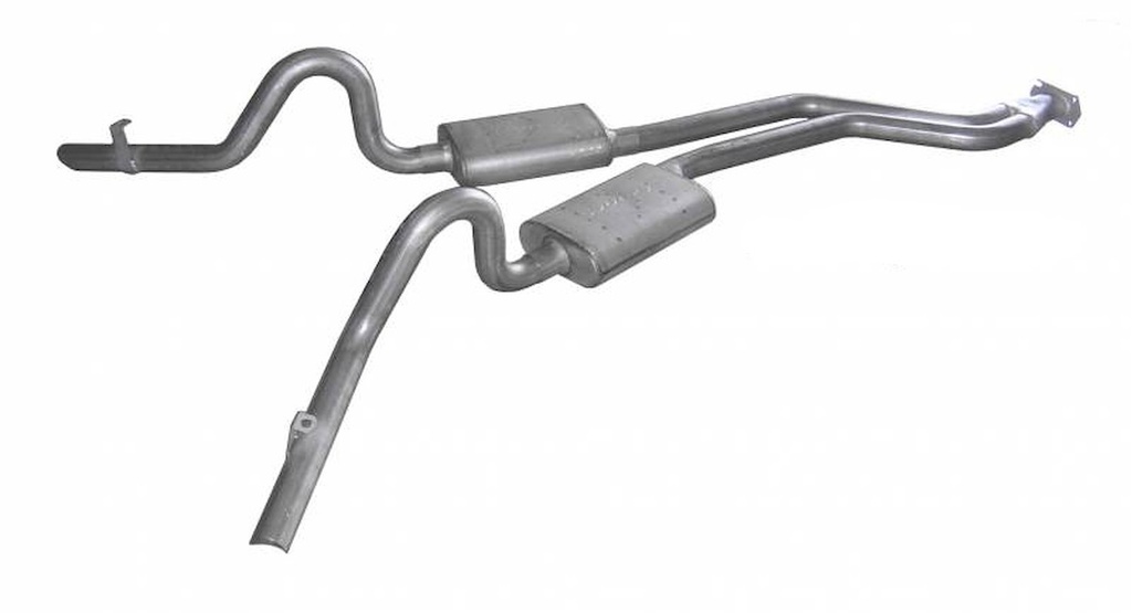 Pypes Performance Exhaust SGG51R: SGG51R Race-Pro Converter-Back Exhaust System for 1978-1988 GM G-Body