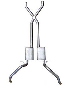Pypes Performance Exhaust SGF60S: Street-Pro Crossmember-Back Exhaust System 1967-69 GM F-Body