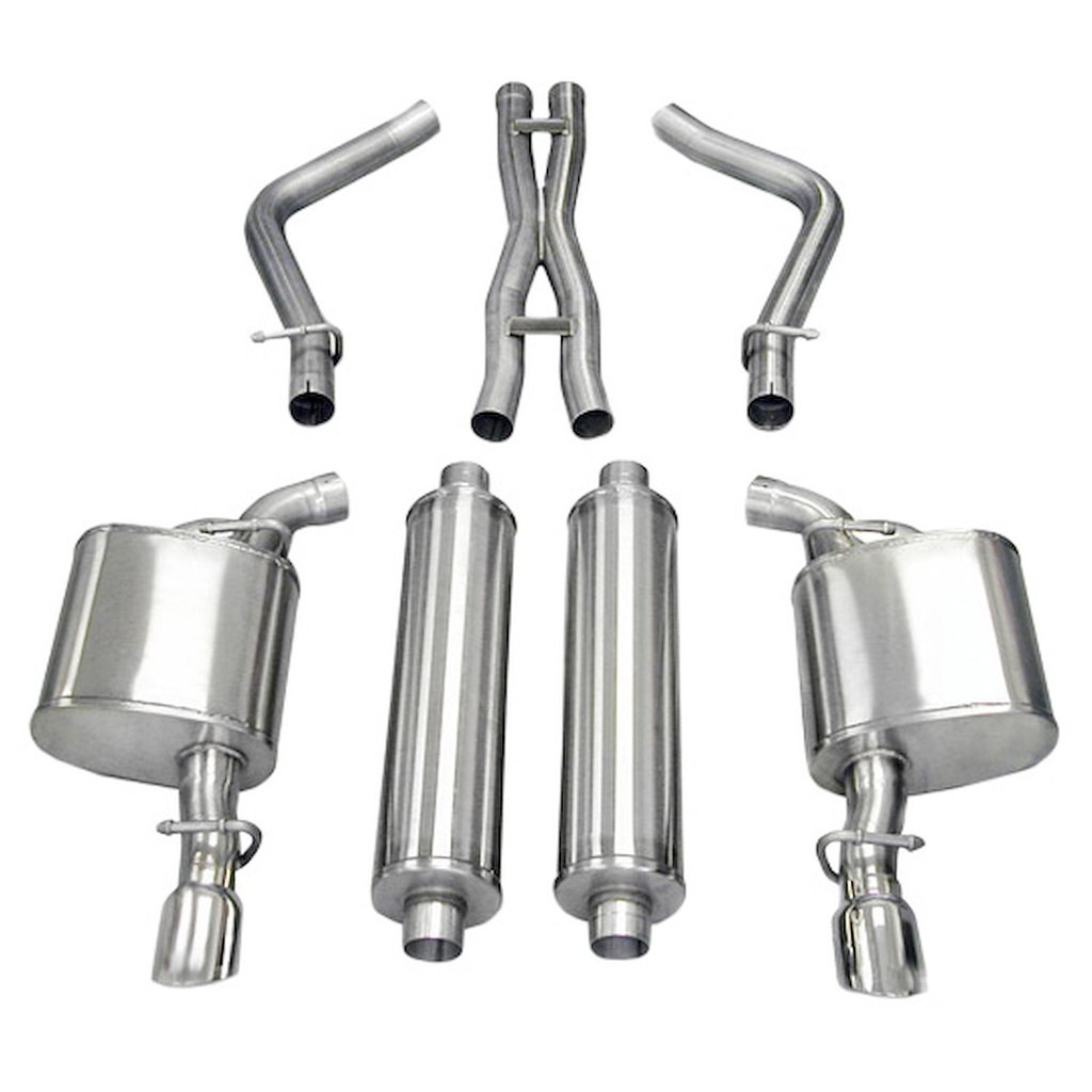 Corsa 14439: Xtreme Cat-Back Exhaust System 2005-2010 Dodge Charger RT, Magnum RT & Chrysler 300 5.7L