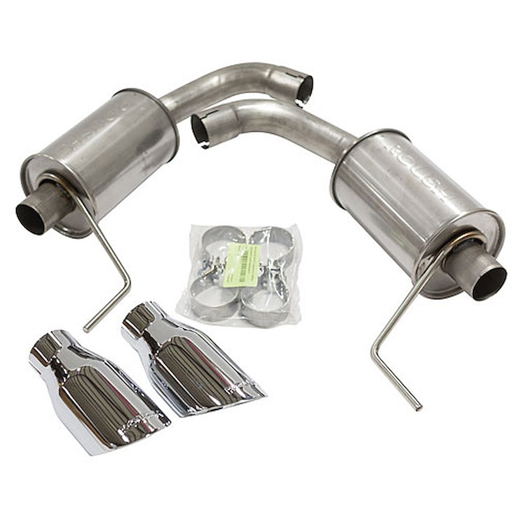 Roush Performance 421834: Axle-Back Exhaust with Dual Round Tips 2015+ Mustang 5.0L V8
