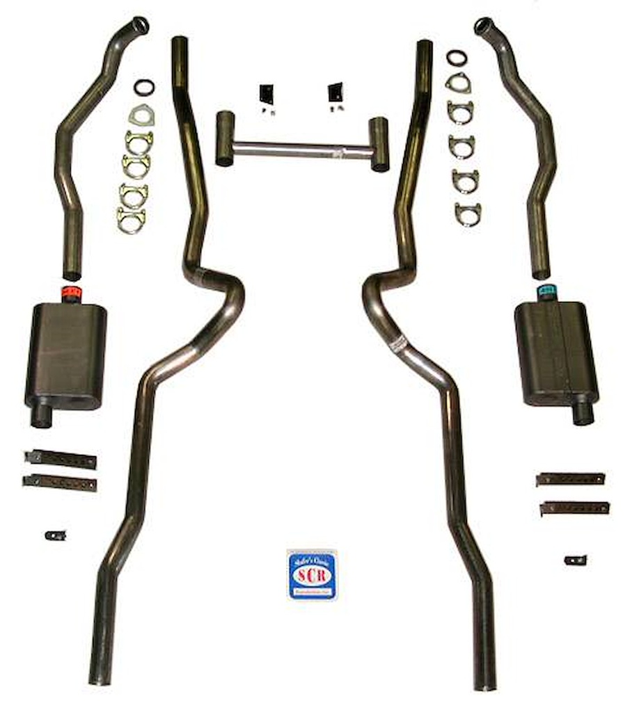 Shafers Classic Reproductions 63037: 63037 1955-1957 Chevrolet Full-Size 2-1/2 in. Dual Turbo Exhaust System