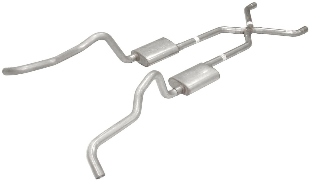 Pypes Performance Exhaust SGC16: No-Muffler Exhaust System 1955-57 Chevy Wagon