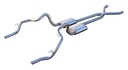 Pypes Performance Exhaust SGF11T: Crossmember Back X-Pipe Exhaust System with Turbo Pro Mufflers for 1970-1974 GM F-Body [2.500 in.]