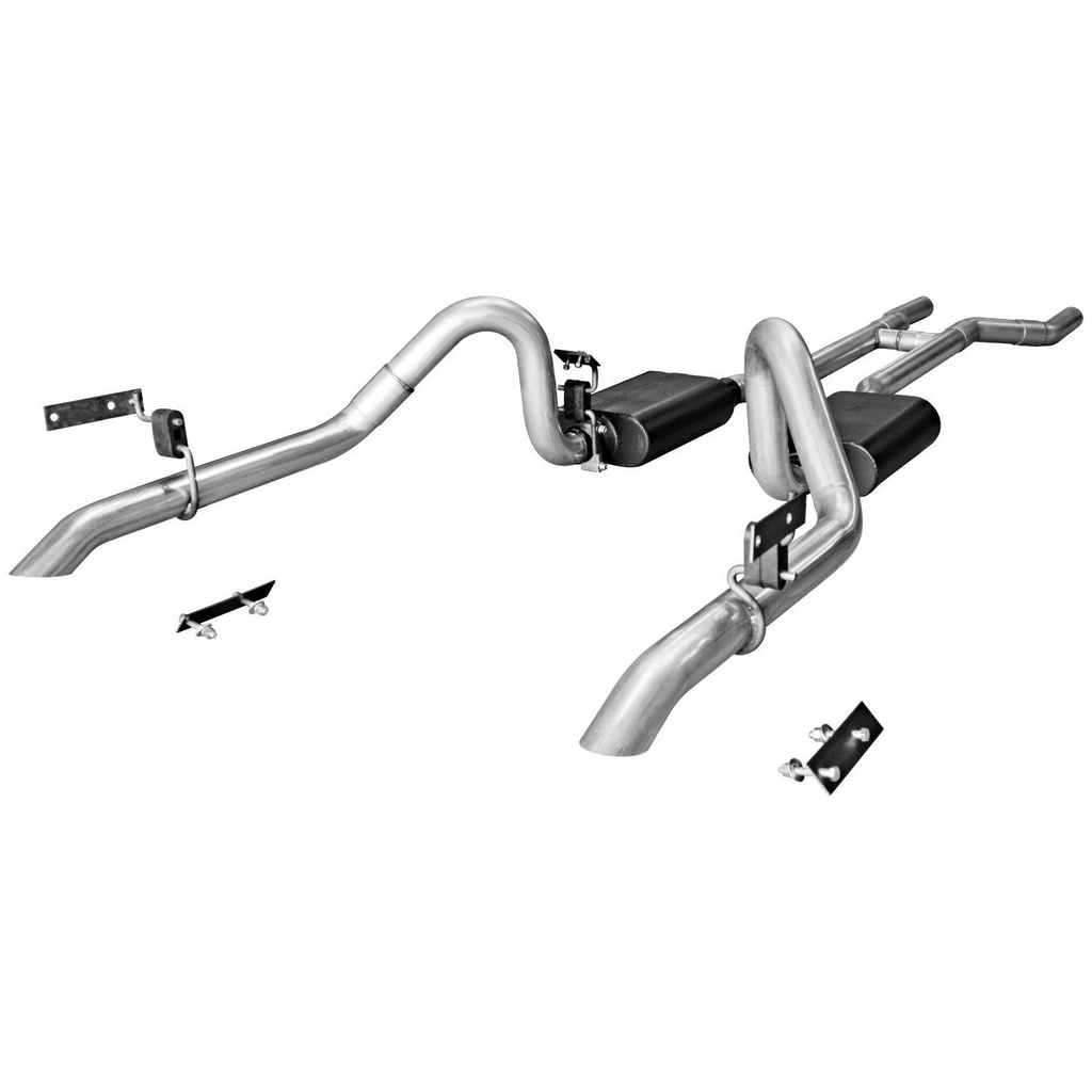 Flowmaster 817282: American Thunder Header-Back Exhaust System 1967-1970 Ford Mustang V8