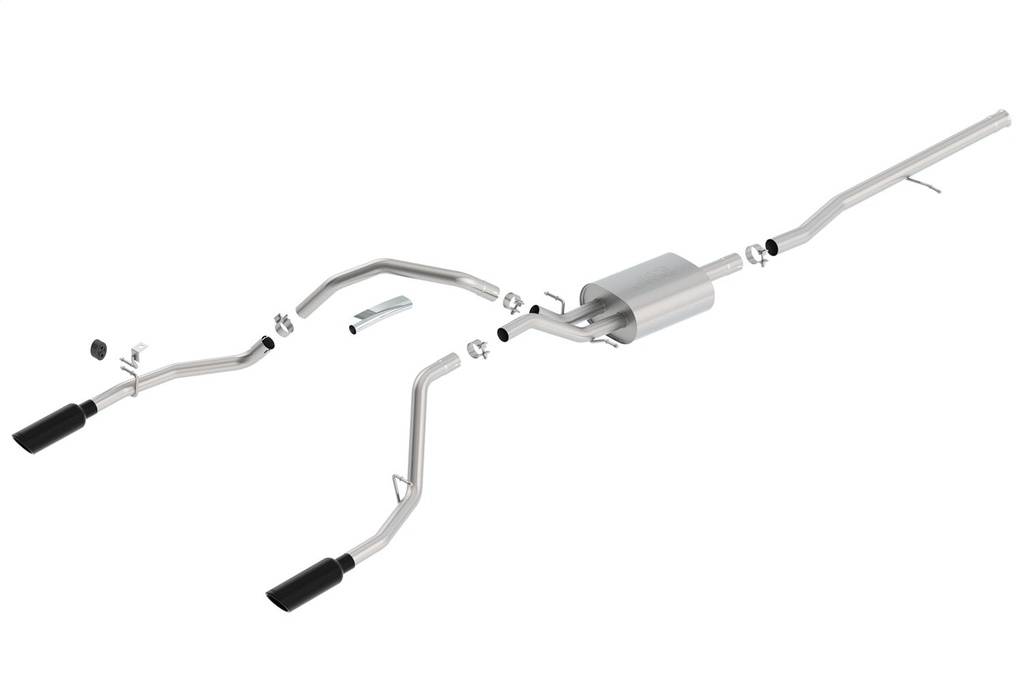 Borla 140536BC: Cat-Back S-Type Exhaust System 2014-2019 Silverado/Sierra 1500 5.3L