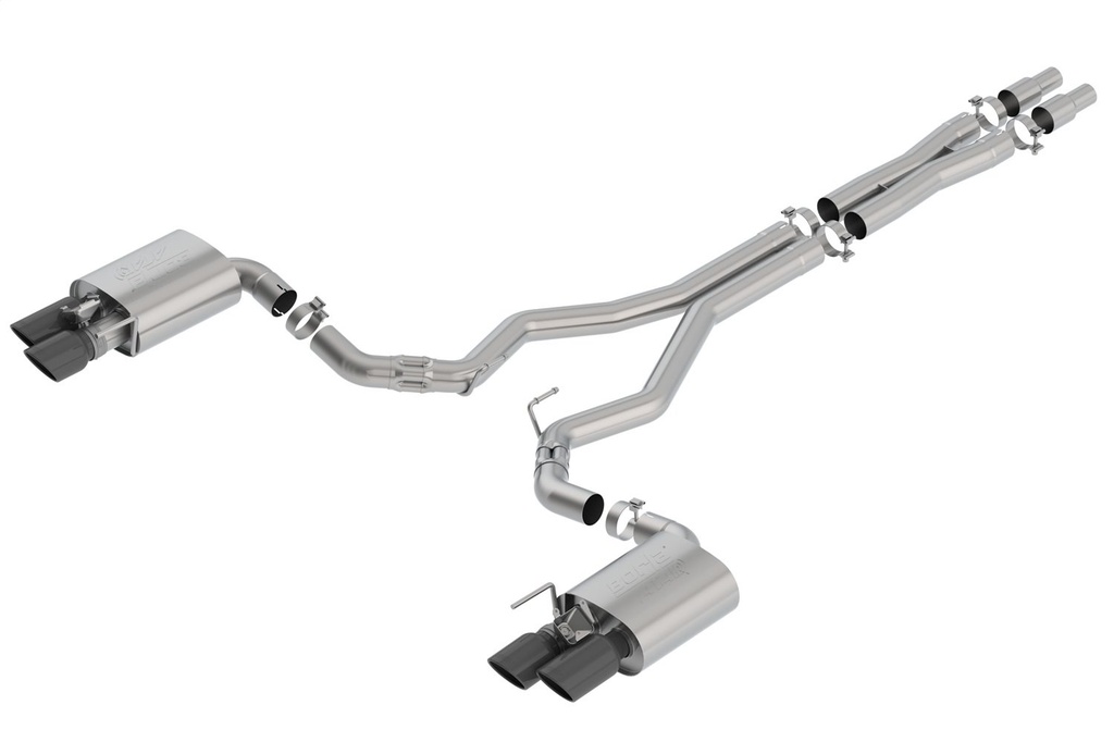 Borla 140743BC: Cat-Back Exhaust System With ATAK Mufflers for 2018-2019 Mustang GT 5.0L