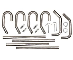 Pypes Performance Exhaust SVV10: SVV10 Universal Builders System Kit 2.5 in. 304 Stainless Tubing