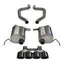 Corsa 14766BLK: Xtreme Axle-Back Exhaust System 2015-2019 Chevy Corvette C7 Z06 & Grand Sport 6.2L
