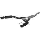 MBRP S7275BLK: Black Series Race Cat-Back Exhaust System 2015-2016 Ford Mustang 2.3L EcoBoost