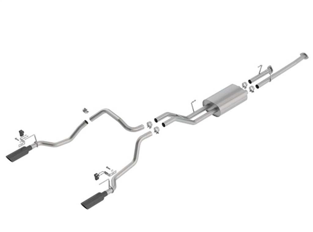 Borla 140638BC: 140638BC Touring Cat-Back Exhaust System for 2014–2021 Toyota Tundra 4.6L, 5.7L V8