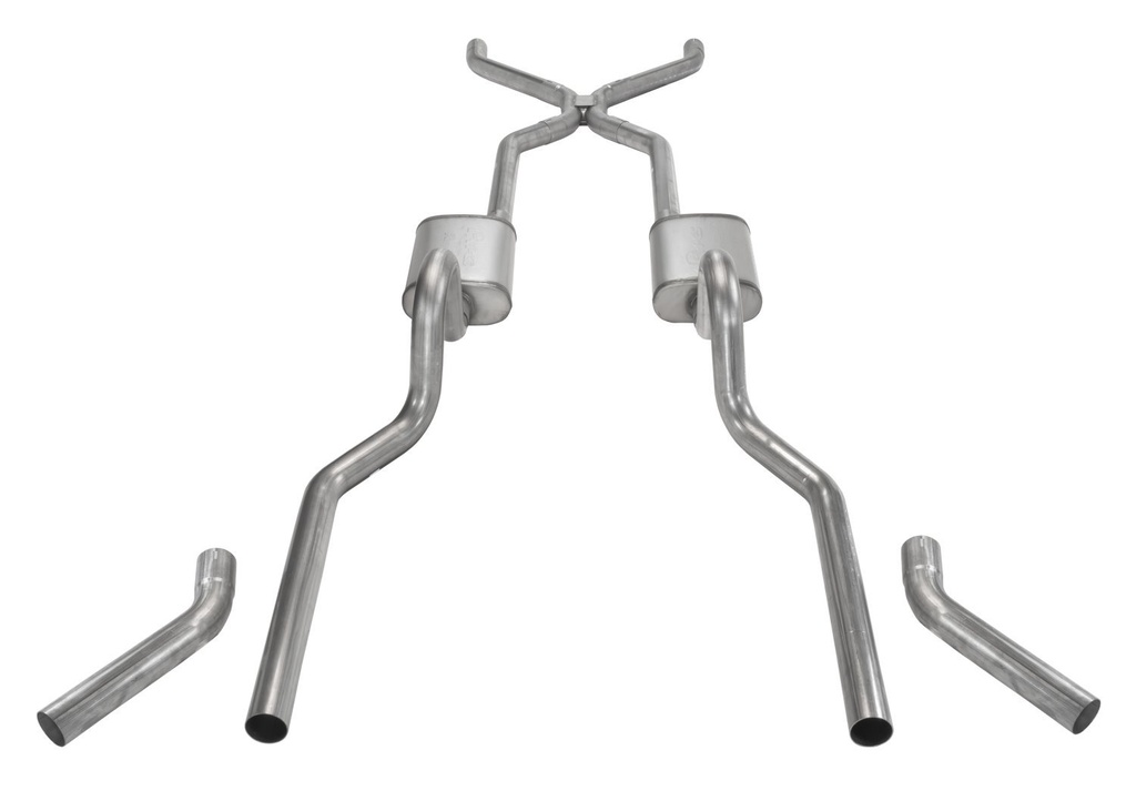 Pypes Performance Exhaust SGC40: 55-57 CHEVY 2.5IN H-BOMB