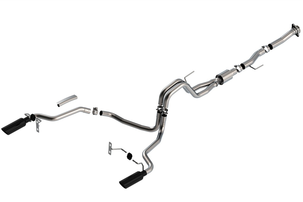 Borla 140869BC: 140869BC ATAK Cat-Back Exhaust System Fits Select Ford F-150 5.0L V8