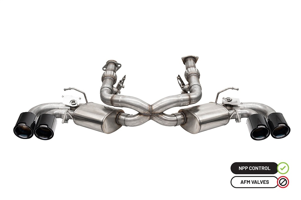 Corsa 21103CFBLK: C8 CAT BACK CRBN FBR PVD