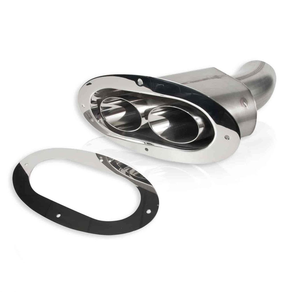 Stainless Works ST2815: ST2815 Through-Body Style Oval Exhaust Tip