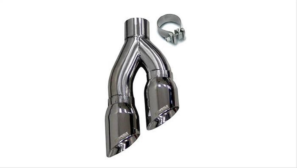 Corsa 14031: Pro Series Clamp-On Exhaust Tip 3 in. Inlet/4 in. Dual Outlet