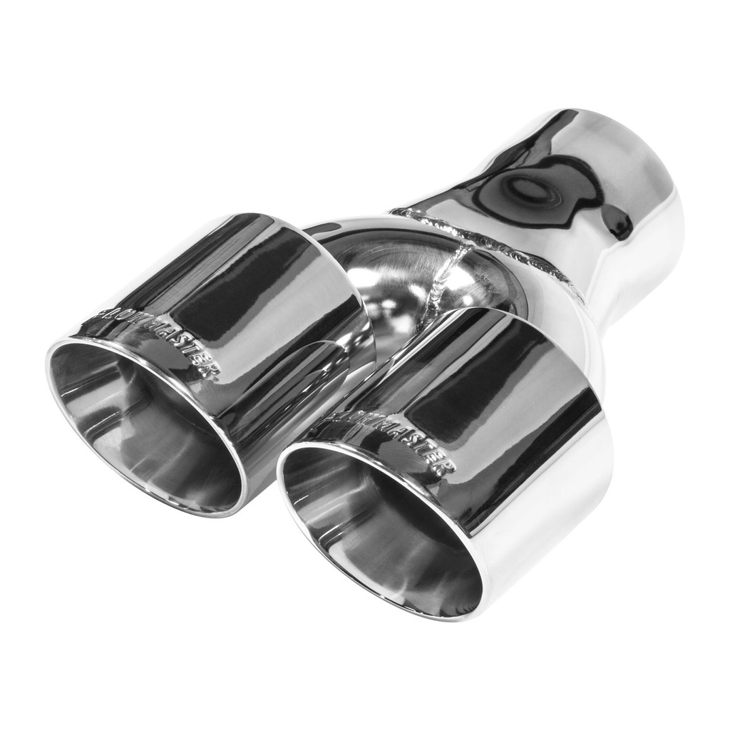 Flowmaster 15402: Polished 304S Stainless Steel Dual Exhaust Tip Weld-On 3 in. Inlet/Outlet
