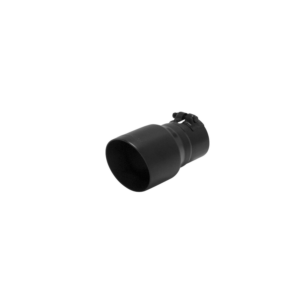 Flowmaster 15377B: Black Ceramic Coated Stainless Steel Exhaust Tip Clamp-On