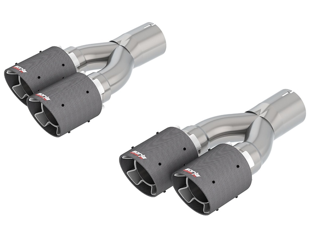 Borla 60673CF: 60673CF Exhaust Tips for 2018–2021 Jeep Grand Cherokee Trackhawk 6.2L V8 Carbon Fiber