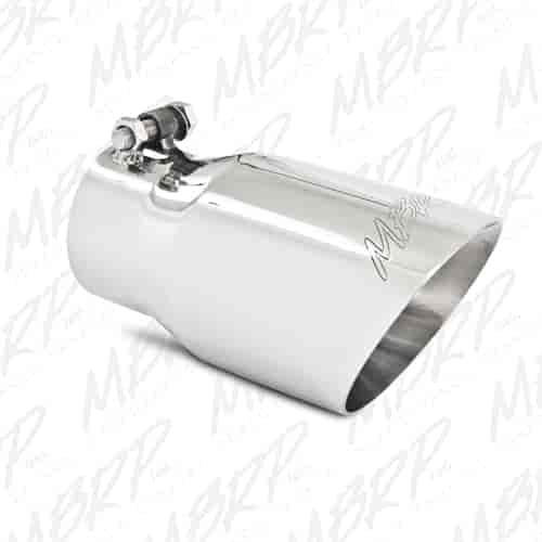 MBRP T5122: Tip 4 O.D. Dual Wall Angled 3 inlet 8 length T304