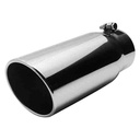 Jones Exhaust J7815RAB: Chrome Stainless Steel Exhaust Tip Rolled Angle 4"