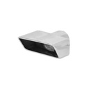 Flowmaster 15393: Polished Stainless Steel Exhaust Tip Single Wall, Angle Cut, Rolled Edge