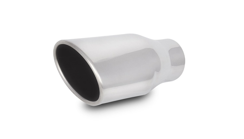 Vibrant Performance 1406: 4.5" x 3" Oval Stainless Steel Exhaust Tip Single Wall