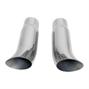 Stainless Works 720300: 720300 Exhaust Tail Pipe Tip, Universal, Elf Ear Tips 3" Inlet
