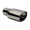 Jones Exhaust POR512SS: Chrome Stainless Steel Exhaust Tip Oval Straight 3.5" x 5.5"