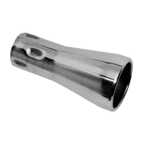 [JEX-JST093] Jones Exhaust JST093: Chrome Stainless Steel Exhaust Tip Double Wall Foreign Style 2.5"