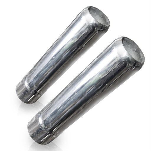 [STW-7040225] Stainless Works 7040225: 7040225 Exhaust Tail Pipe Tip, Universal, Pencil Cut Tips 2-1/4" Inlet