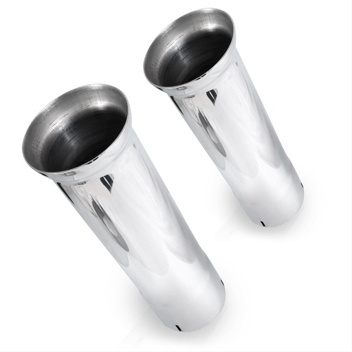 [STW-7060300] Stainless Works 7060300: 7060300 Exhaust Tail Pipe Tip, Universal, Bell Style Tips 3" Inlet
