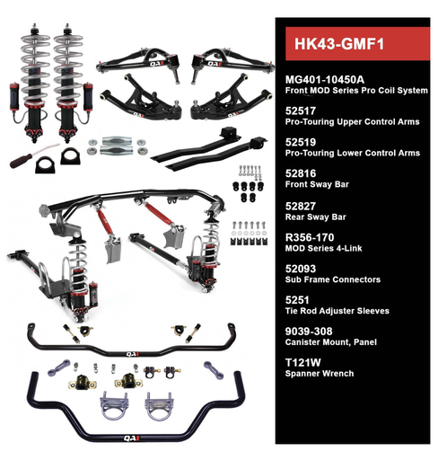 [HK43-GMF1] HK43-GMF1 LEVEL 3 FULL VEHICLE HANDLING KIT, 67-69 GM F-BODY, W/ SHOCKS